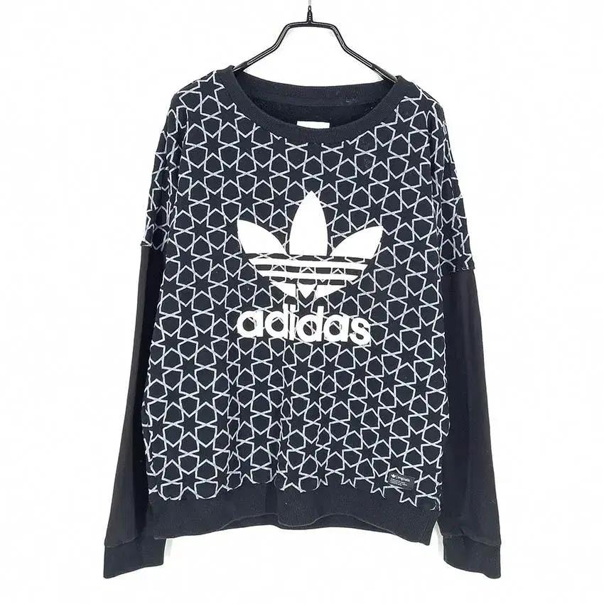 아디다스 여 STAR CREWNECK 맨투맨 블랙95 (HU29755) 2