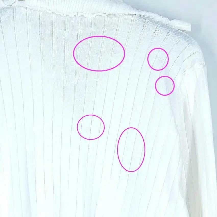 빈티지 여 빅카라 큐빅버튼 골지니트가디건 아이보리 (HU29752) 7