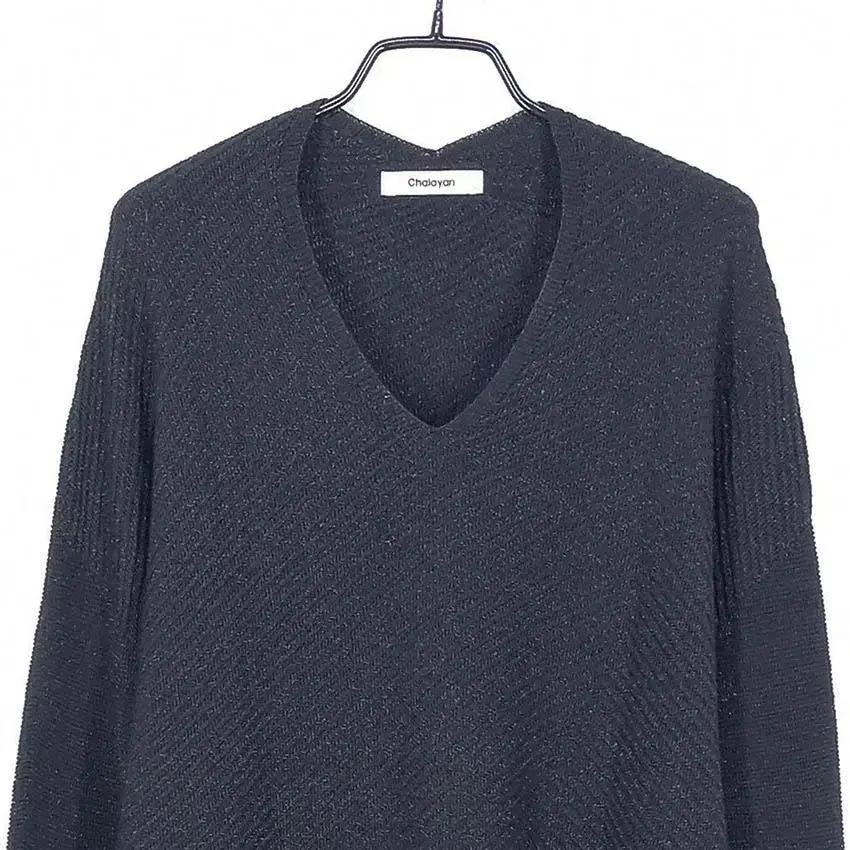 Chalayan 여 아크릴혼방 펄 니트원피스 네이비S (HU29635) 4
