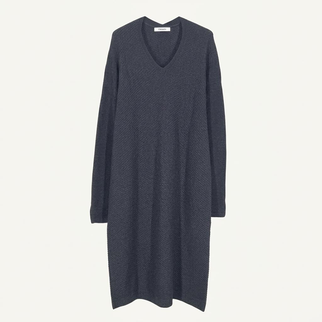 Chalayan 여 아크릴혼방 펄 니트원피스 네이비S (HU29635) 1