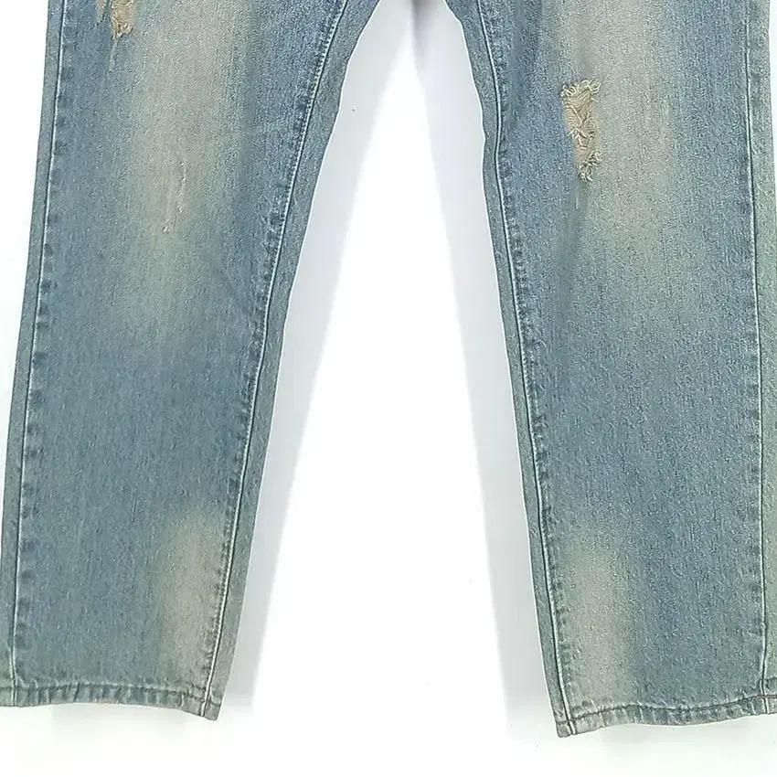 루비스 여 하이웨스트 일자 데님팬츠 중청L (HU29544) 5