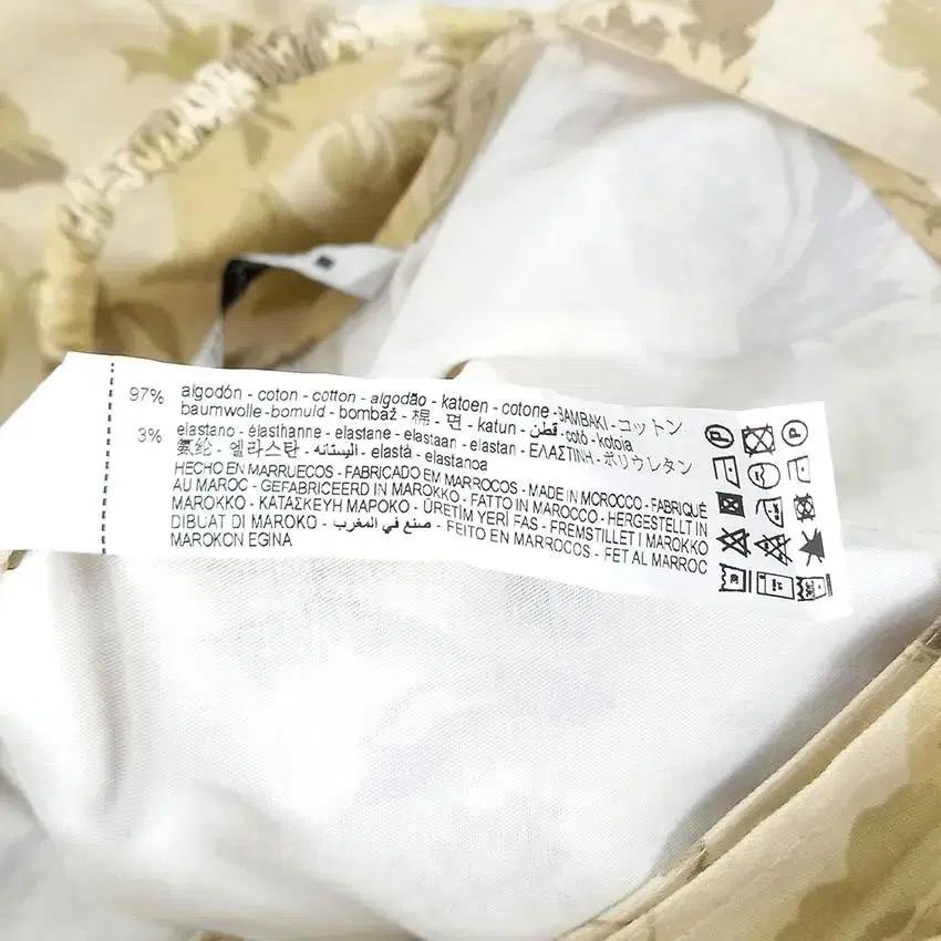 자라 여 플라워 와이드 멜빵팬츠 옐로우L (HU29518) 8