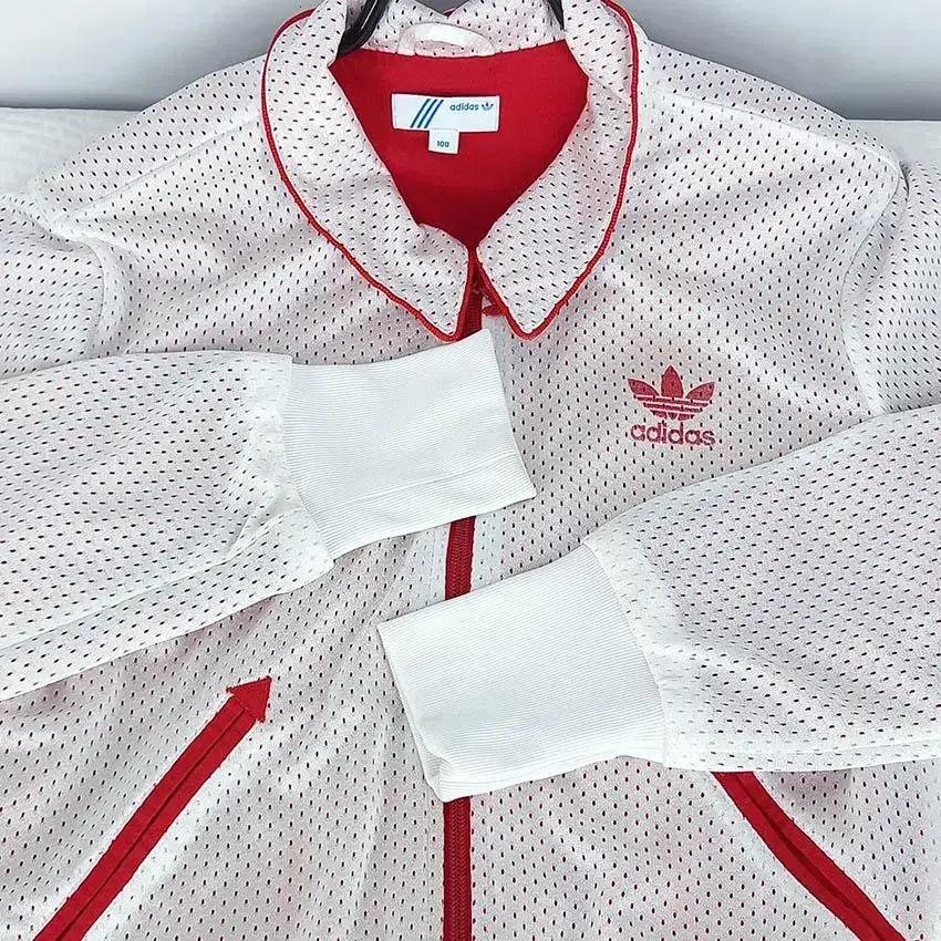 아디다스 여 Mesh 펀칭 집업자켓 화이트 (HU29424) 6