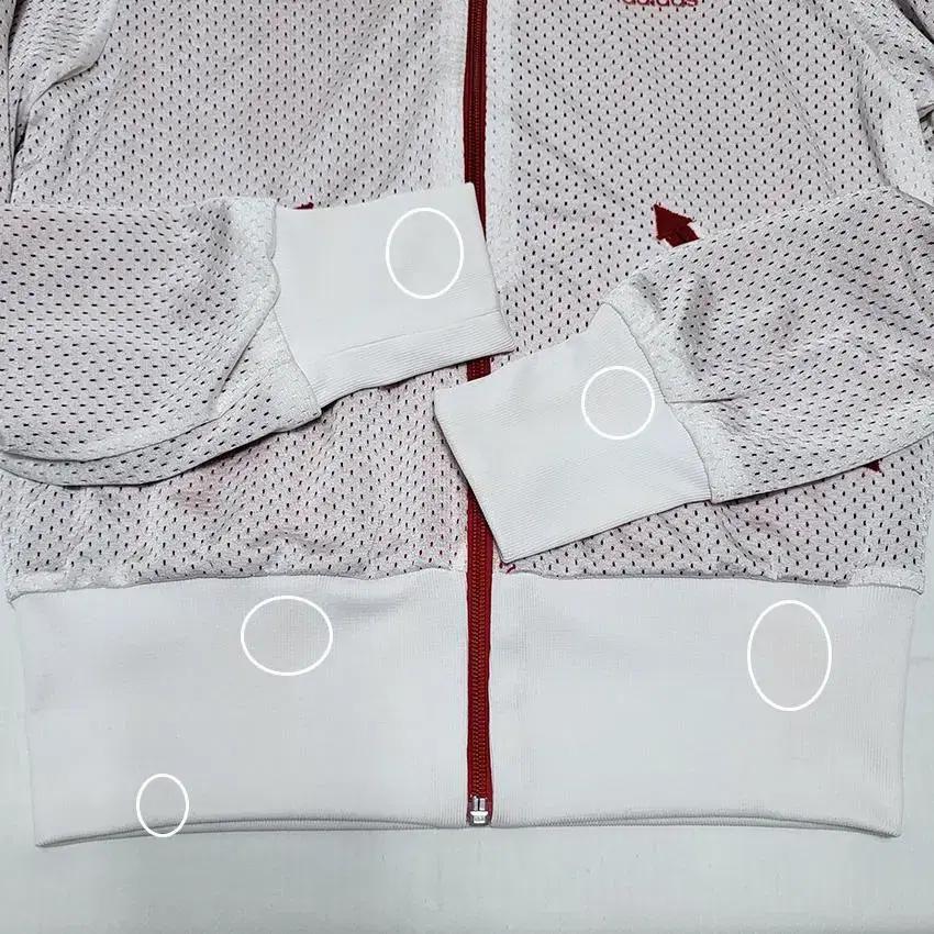 아디다스 여 Mesh 펀칭 집업자켓 화이트 (HU29424) 9