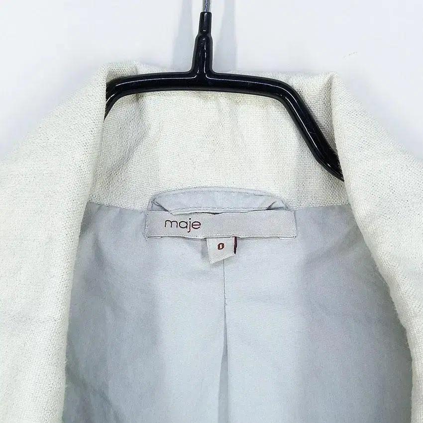 마쥬 여 린넨100% 스트링 집업자켓 펄아이보리 (HU26244) 7