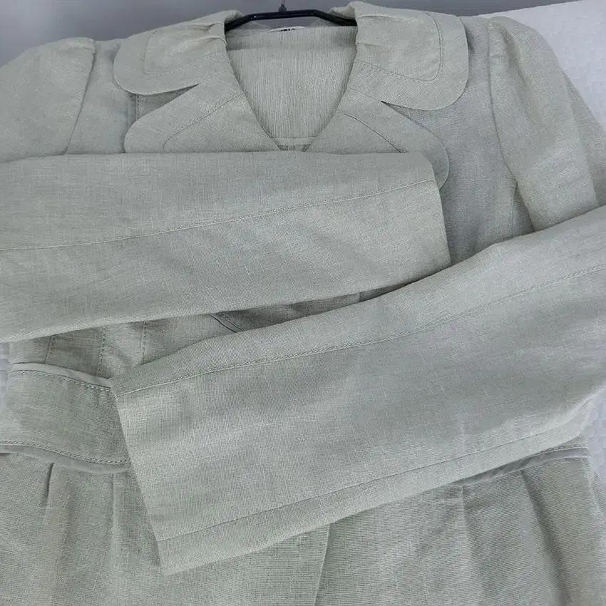 온앤온 여성 프릴카라 마혼방 썸머자켓 펄베이지55 (HU12927) 6