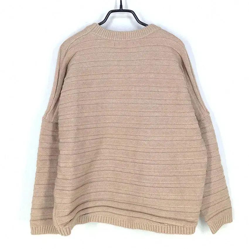 티렌 여 아크릴혼방 가오리핏 니트티 베이지F (HU27582) 3