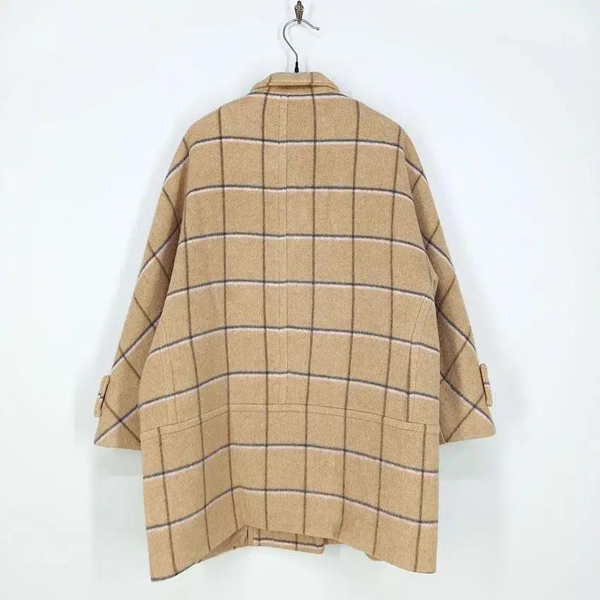 빈티지 여성 더블버튼 가오리핏 모직자켓 딥베이지 F (HU10877) 3