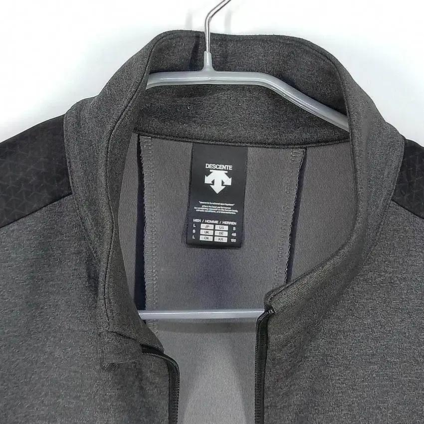 데상트 여성 미니프린팅 집업자켓 다크그레이100 (HU28912) 7