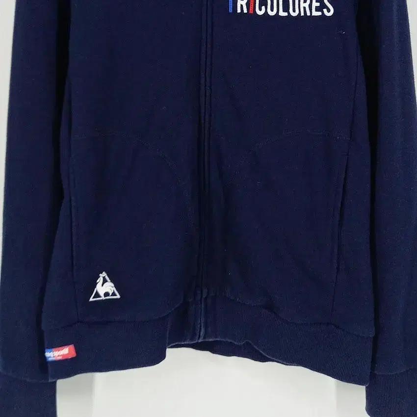 르꼬끄 여성 레터링 로고 데일리 후드집업 네이비 S (HU12787) 5
