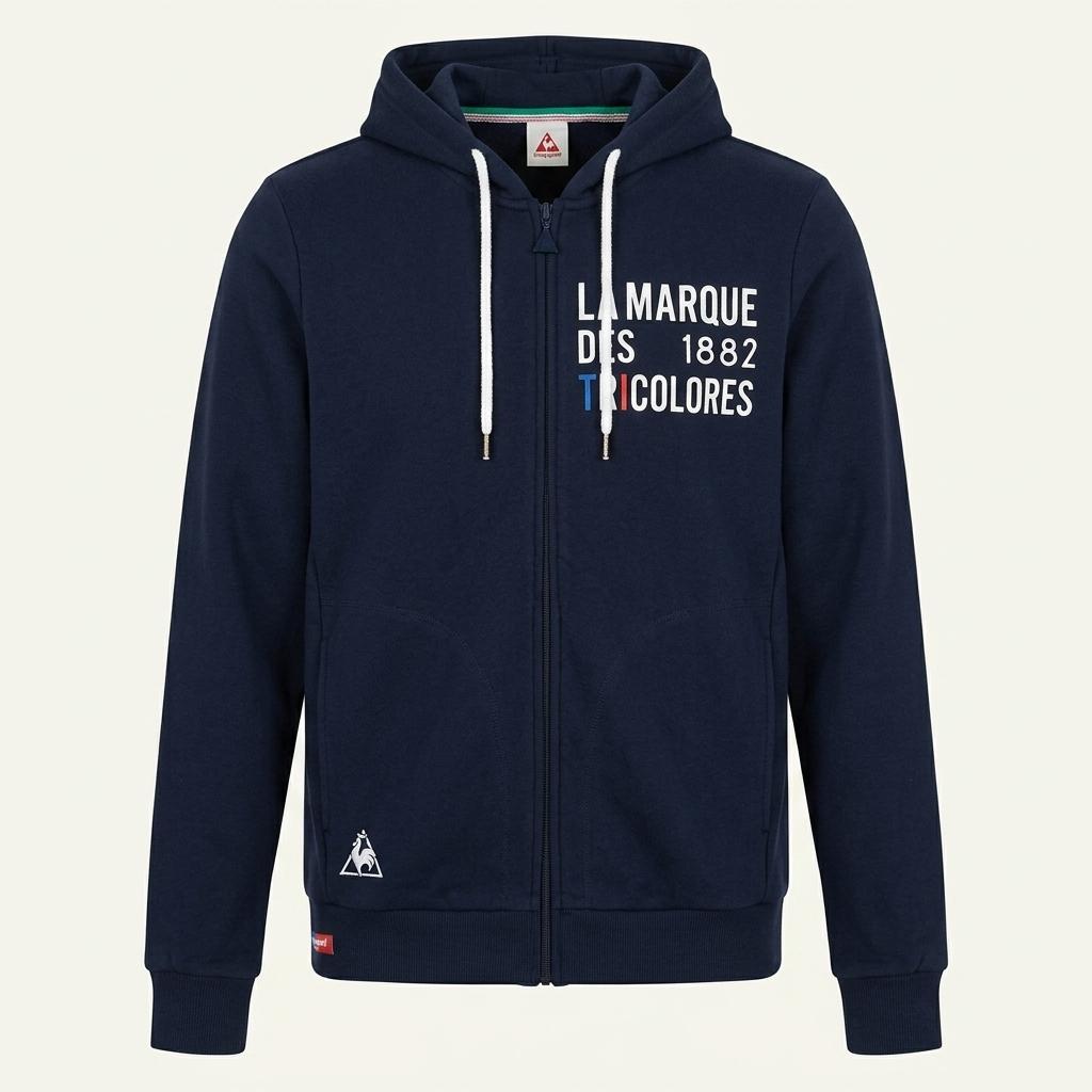 르꼬끄 여성 레터링 로고 데일리 후드집업 네이비 S (HU12787) 1