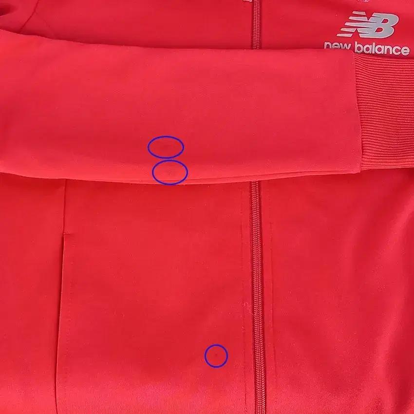 뉴발란스 남 배색2S 트레이닝 집업자켓 레드95 (HU28575) 9
