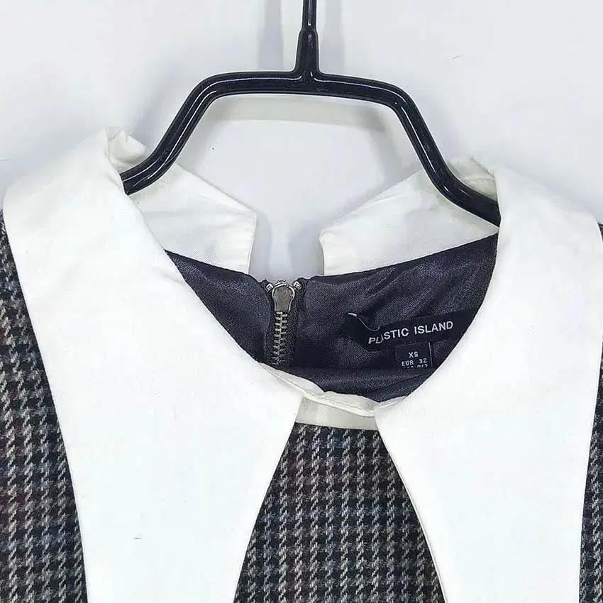 플라스틱아일랜드 빅카라 모직 미니원피스 챠콜XS (HU28565) 7