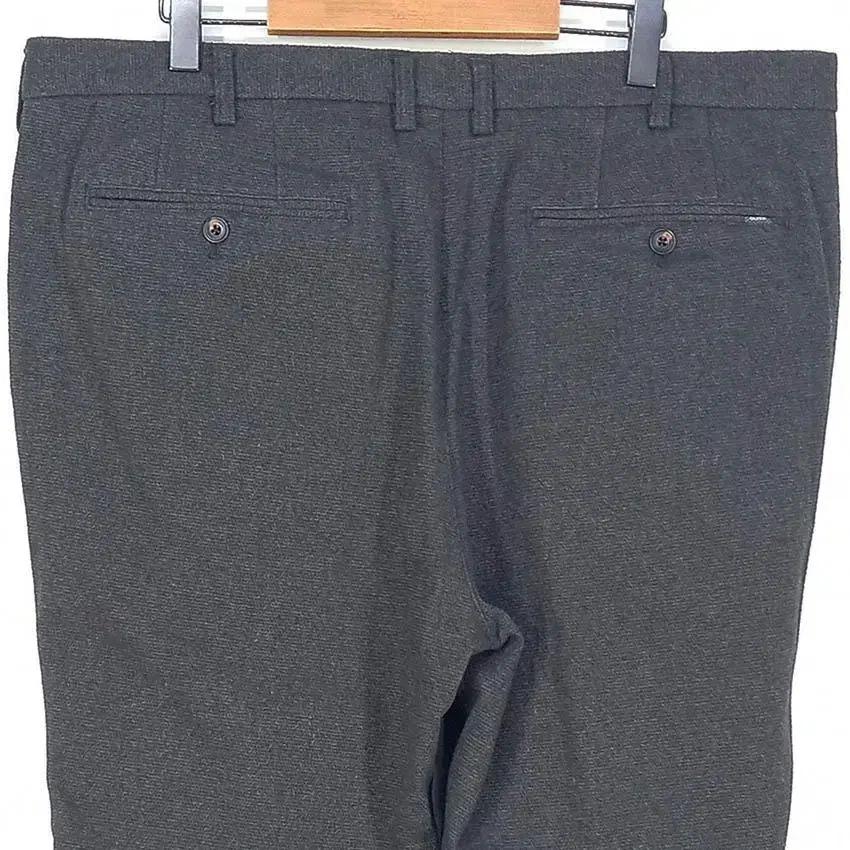 올젠 남 면혼방 스탠다드핏 슬랙스 챠콜 (HU28544) 6