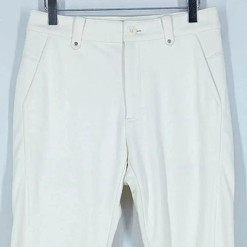 블랙앤화이트 여성 나일론 기모 일자핏팬츠 크림0 (HU28514) 4