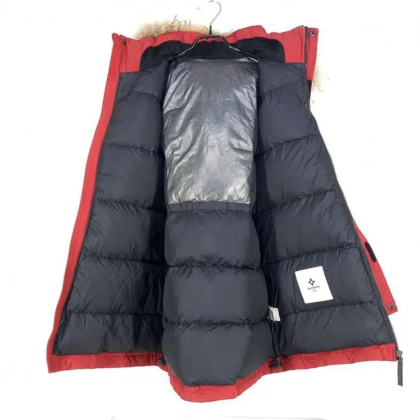 이젠벅 여 덕다운 라쿤퍼탈부착 하프패딩 레드 (HU26987) 7
