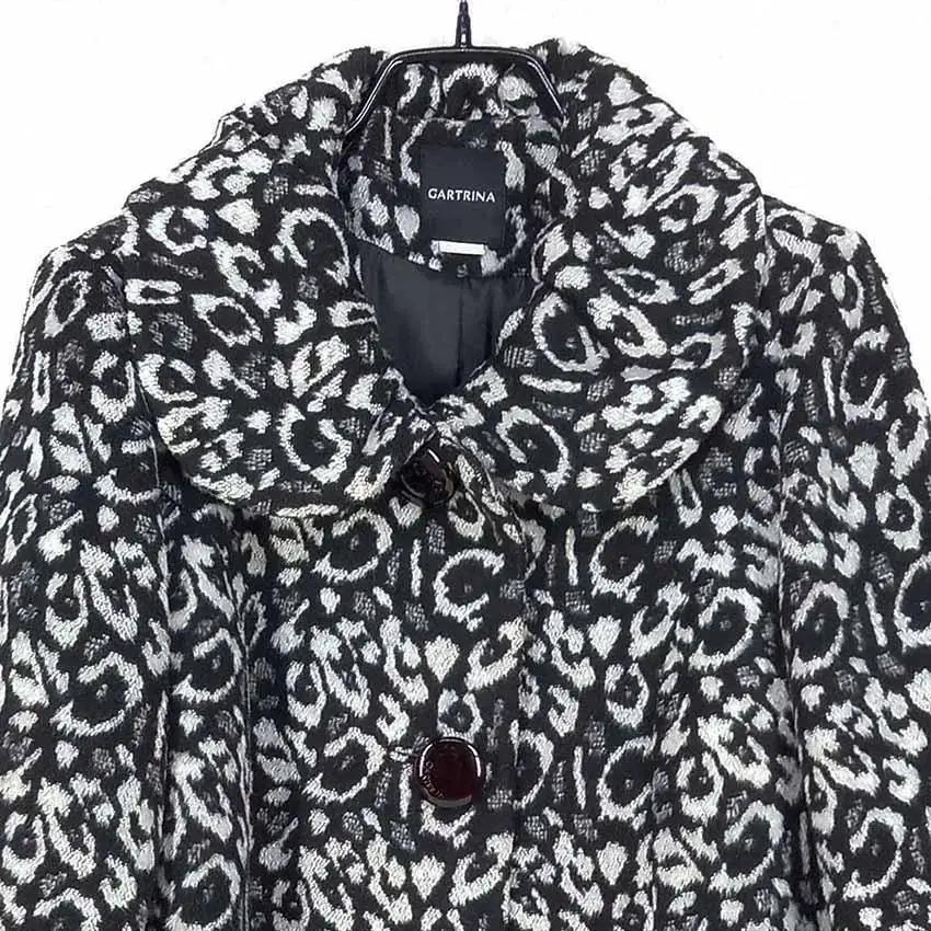 까트리나 여 울혼방 레오파드 모직자켓 블랙 (HU28214) 4