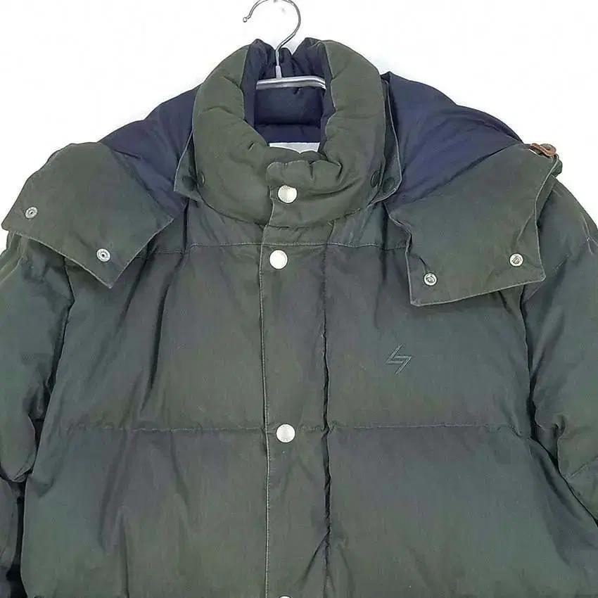 라이풀미니먼가먼츠 남 후드탈부착 덕다운패딩 그린 (HU28097) 4