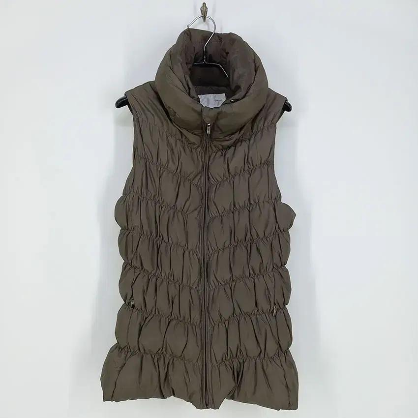 CROCO 여성 덕다운 포켓 패딩조끼 카키브라운 (HU10852) 2