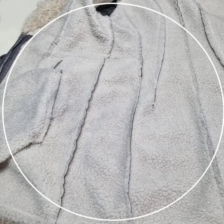 보브 여 양털 안감뽀글이 집업 양가죽자켓 그레이 (HU27709) 9