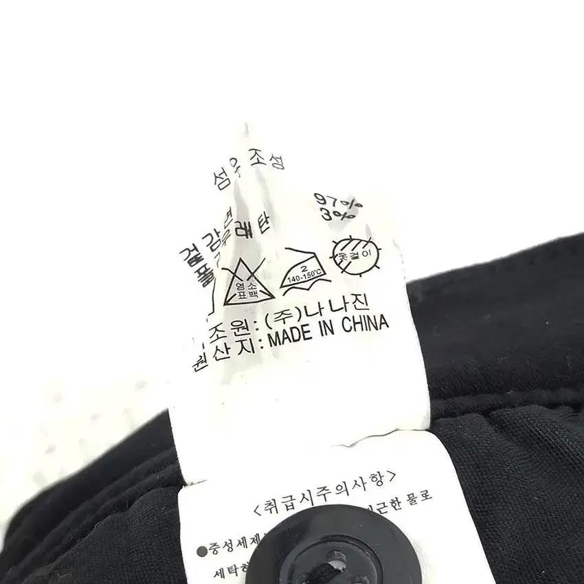 나나진 남 안감기모 일자핏 스판 밴딩팬츠 블랙30 (HU27641) 9