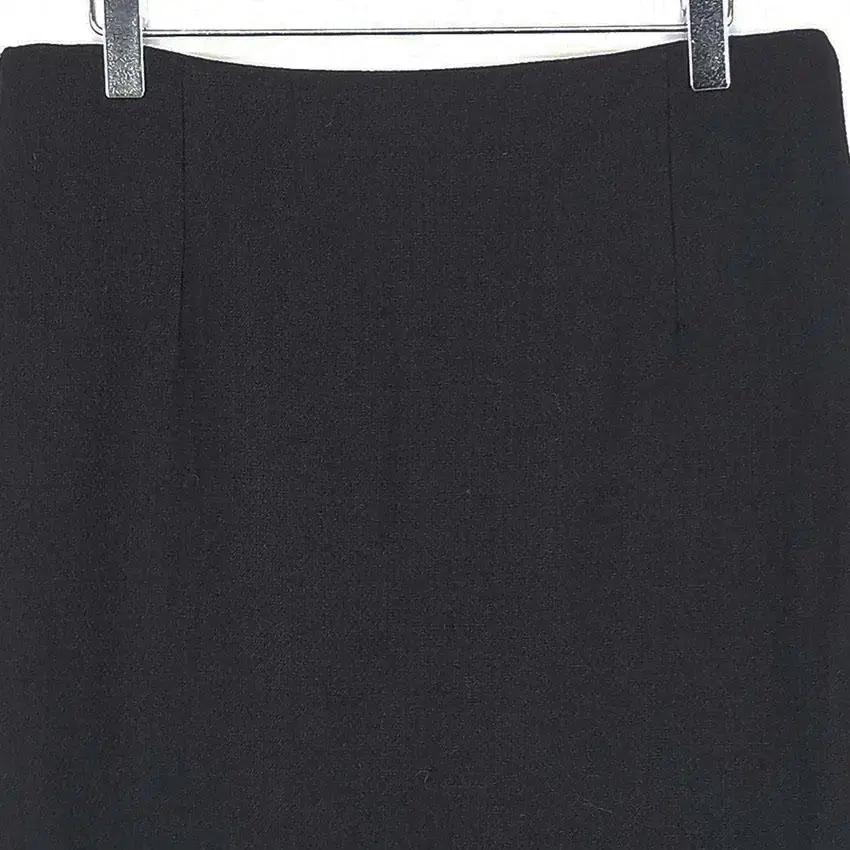 빈티지 여 데코 슬림핏 H라인 스커트 블랙 (HU27618) 4