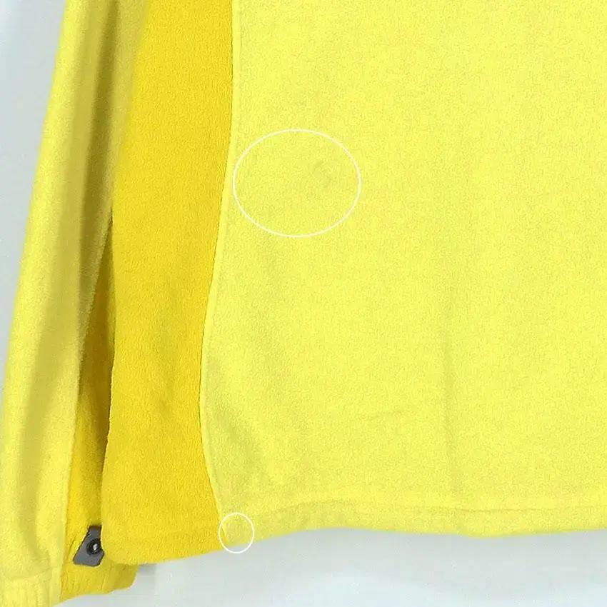 노스페이스 여 배색 경량플리스 집업자켓 노랑85 (HU27489) 10