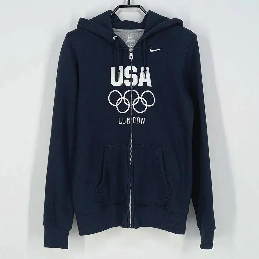 나이키 여 런던USA 안감기모 후드집업자켓 네이비S(HU20595) 2