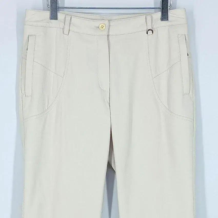 핑 여 세미부츠컷 안감기모 팬츠 베이지 (HU27270) 4