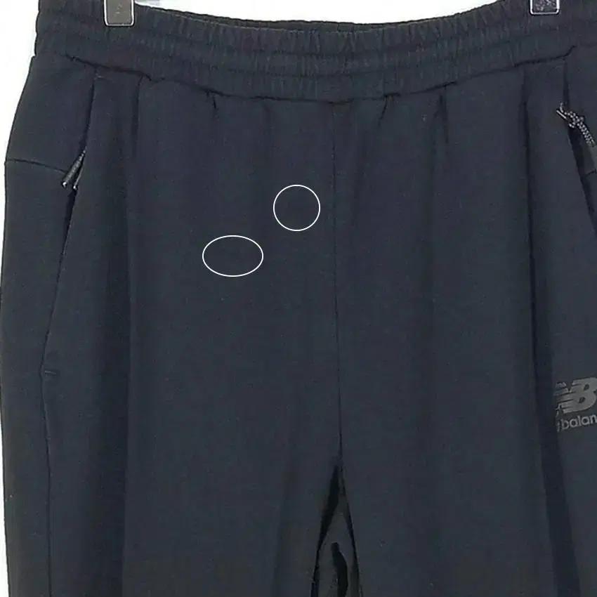 뉴발란스 남 면혼방 밴딩 조거팬츠 블랙 (HU27256) 9