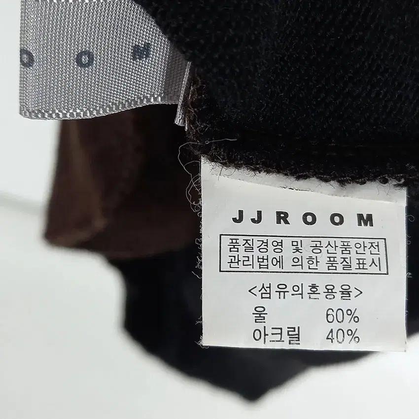 JJROOM 여 배색 울 블렌드 터틀넥 롱니트티 브라운 (HU17839) 7
