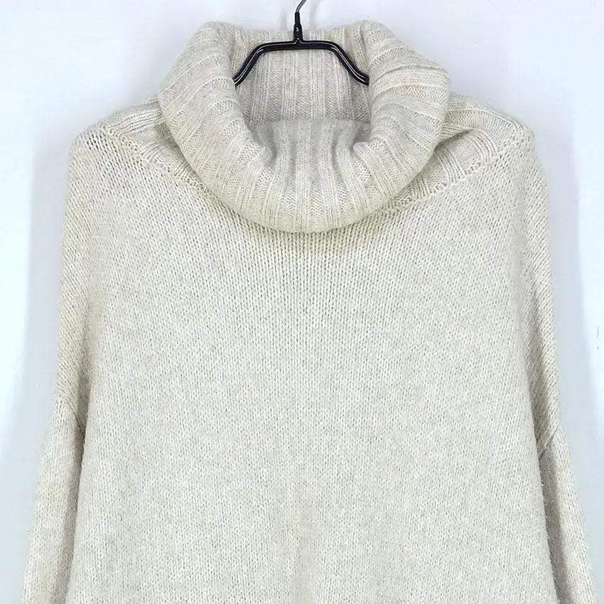 자라 여 알파카혼방 터틀넥 롱 니트티 베이지 (HU27002) 4