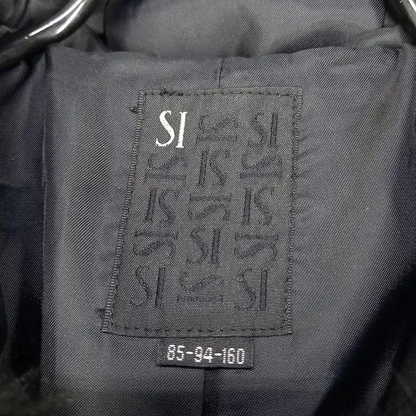 씨 여성 소가죽배색 토끼퍼 모직 집업자켓 블랙 (HU9572) 7