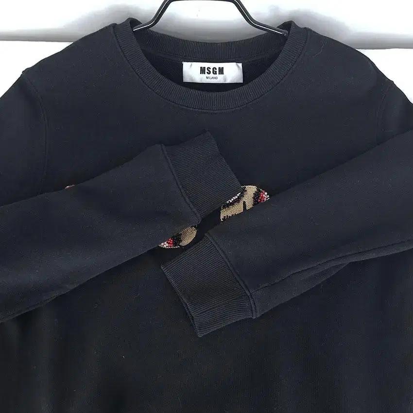 MSGM 여 코튼 비즈로고 라운드맨투맨 블랙S (HU26832) 6
