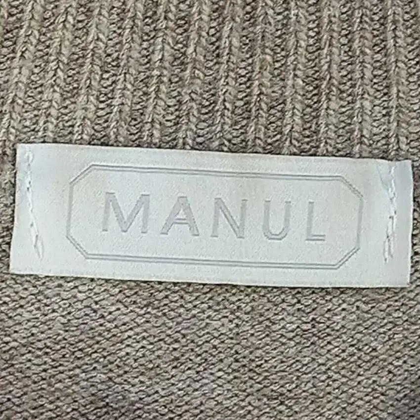 MANUL 여 버튼데코 반목 니트긴팔탑 모카베이지F(HU20400) 6