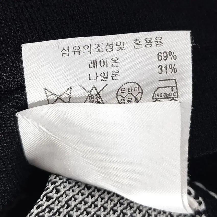 슈페리어 여 레이온혼방 니트집업조끼 블랙 (HU22188) 10