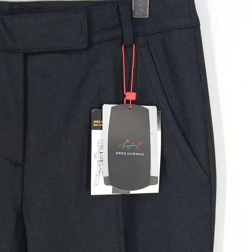 그렉노먼 여 힙로고 모직 일자핏 슬랙스 블랙 (HU26551) 7