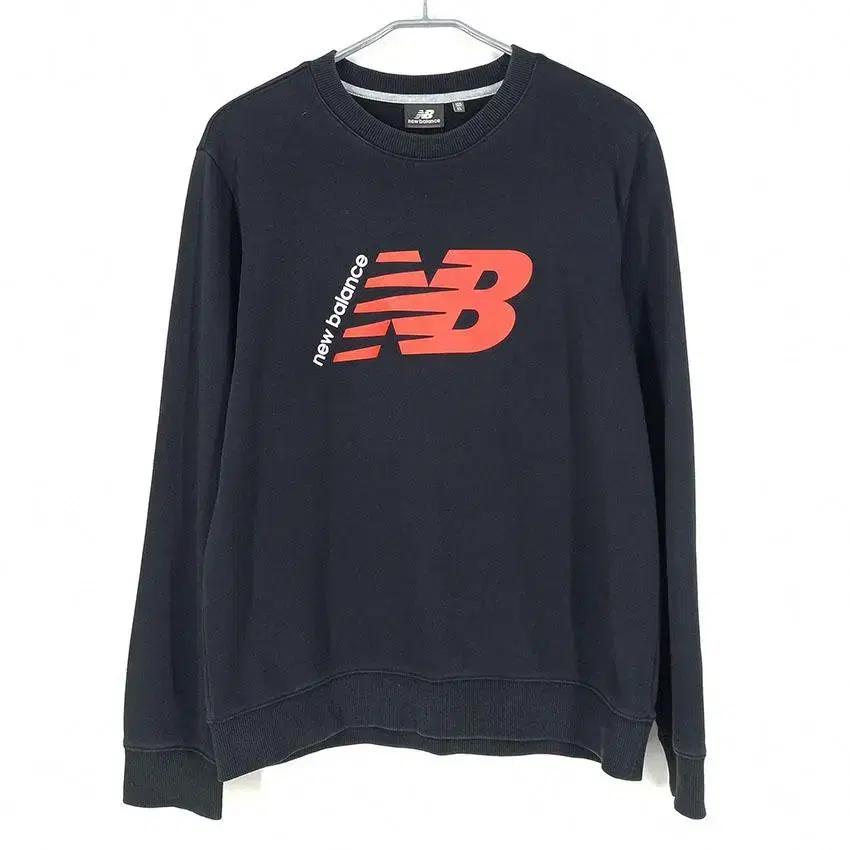 뉴발란스 남 빅로고 라운드맨투맨 챠콜105(XL) (HU26451) 2