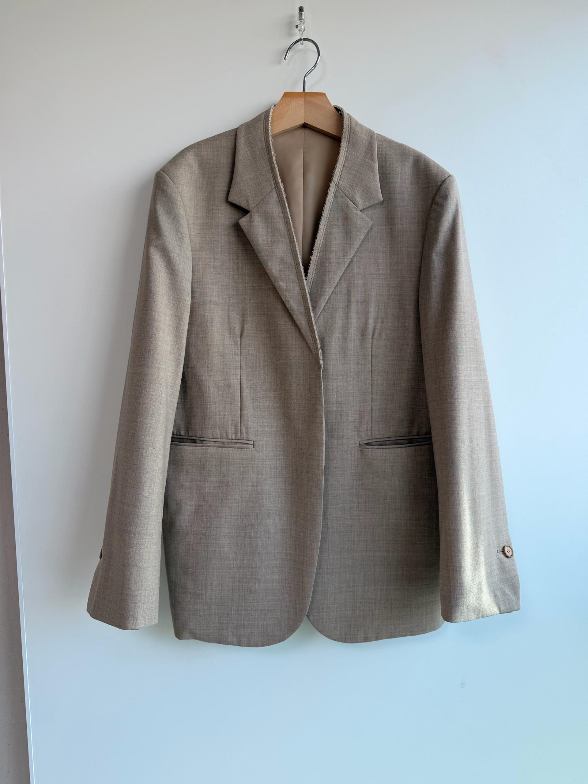 [정품] 알테(Alte) 컷오프 디테일 울 블렌드 재킷 (BEIGE) 3