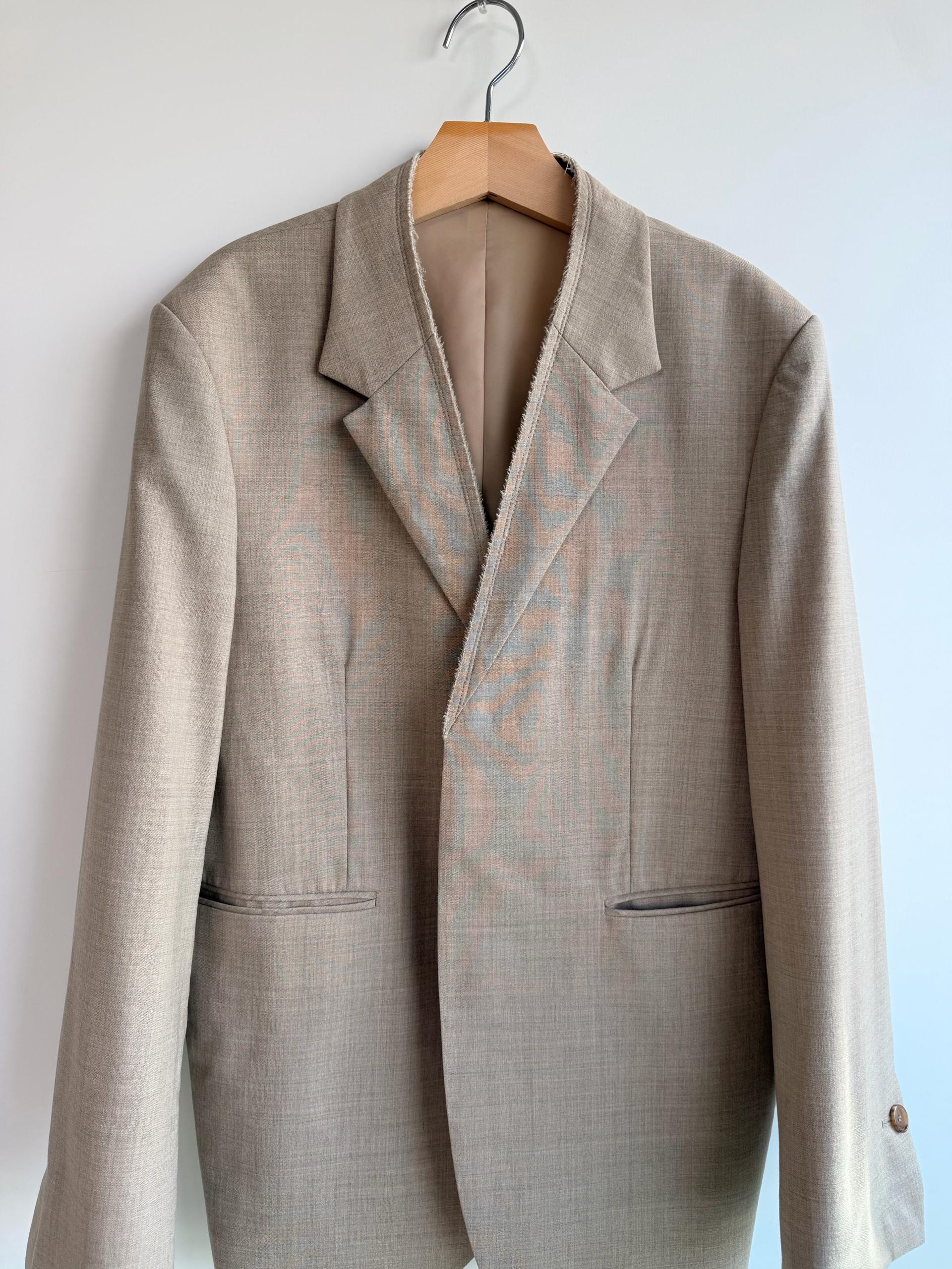 [정품] 알테(Alte) 컷오프 디테일 울 블렌드 재킷 (BEIGE) 5
