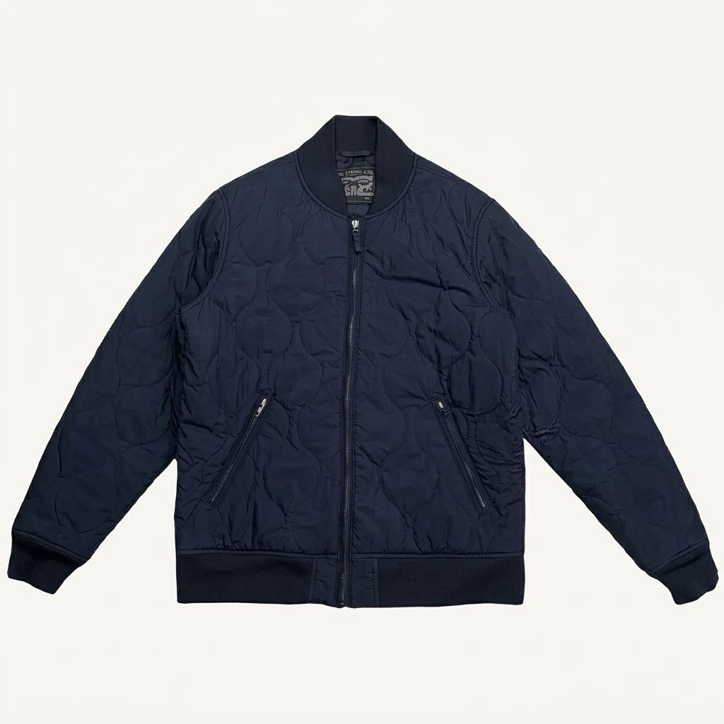 LEVI'S 퀄팅 봄버 자켓 네이비 M 1