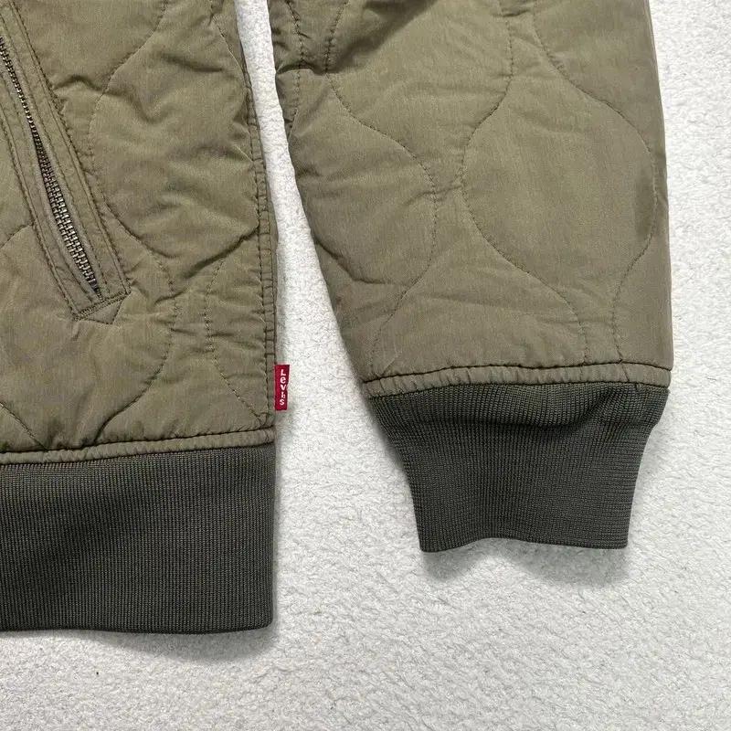 LEVI'S 퀄팅 봄버 자켓 카키 L 4