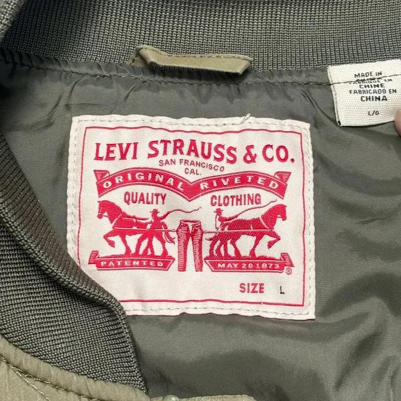 LEVI'S 퀄팅 봄버 자켓 카키 L 5