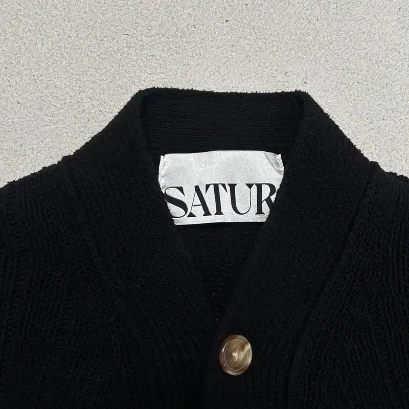 SATUR 파로 오버 사이즈 가디건 블랙 M 6