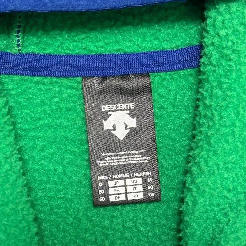DESCENTE 폴리스 후드 조끼 블루 105 7