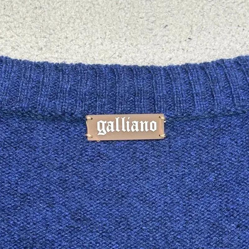 GALLIANO 그라데이션 울 가디건 그레이 2XL 6