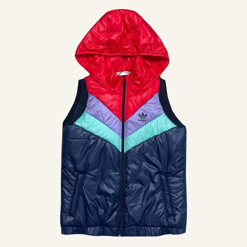 ADIDAS 파이어버드 후드 조끼패딩 멀티컬러 95 1