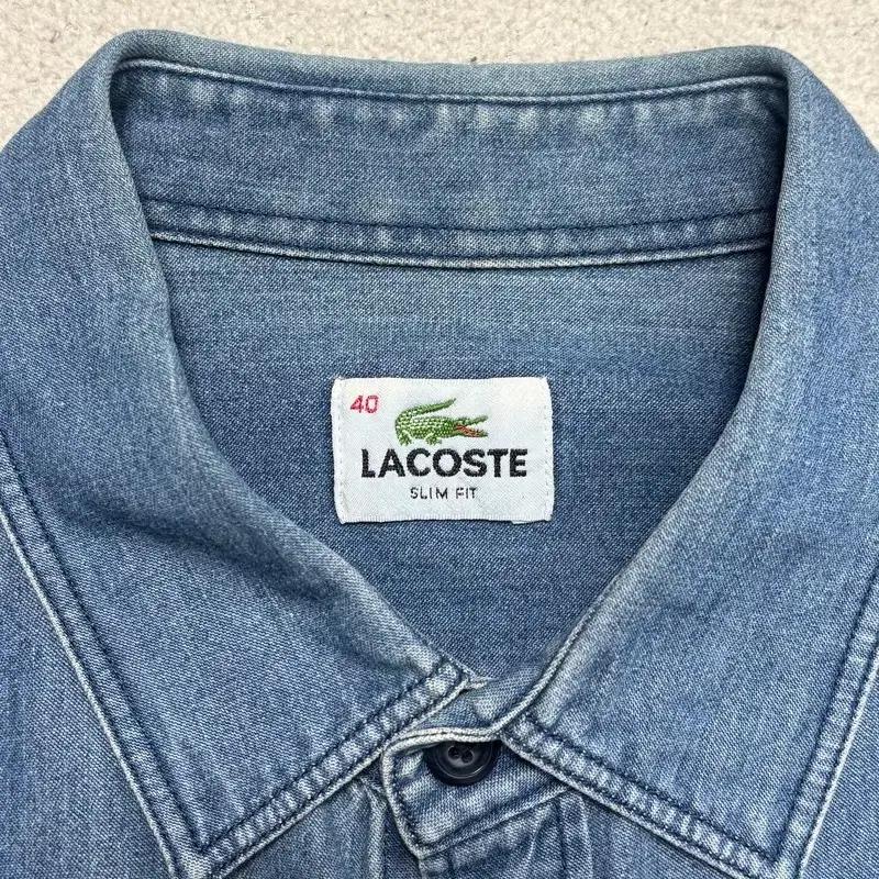 LACOSTE 중청 데님 셔츠 40 8