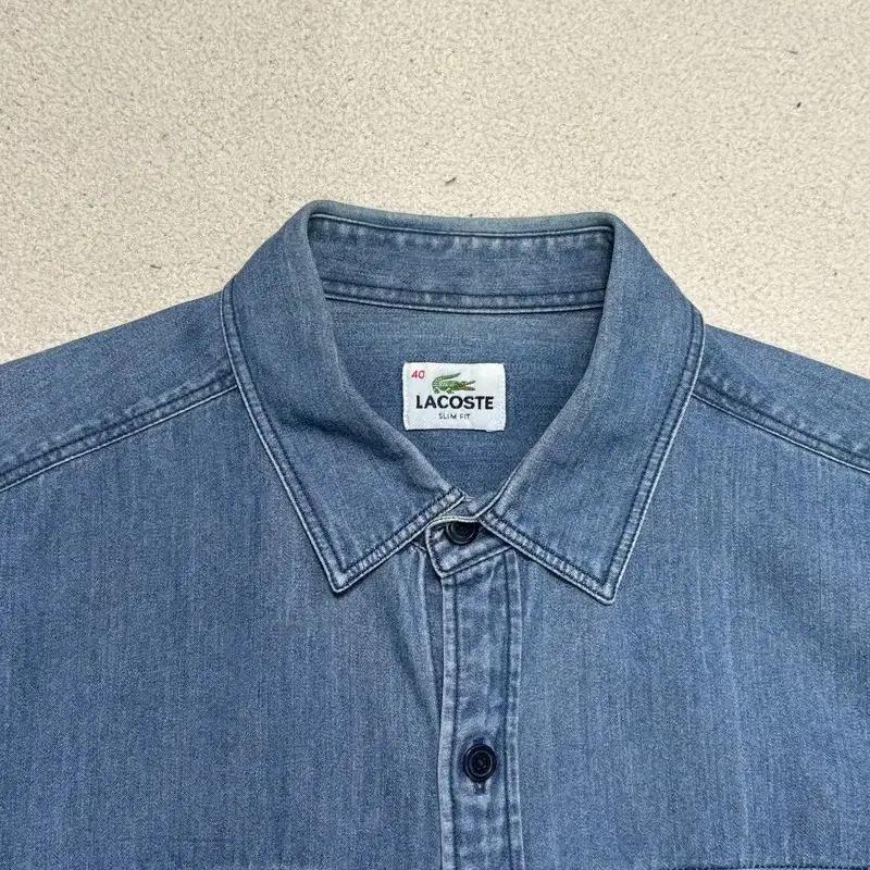 LACOSTE 중청 데님 셔츠 40 7