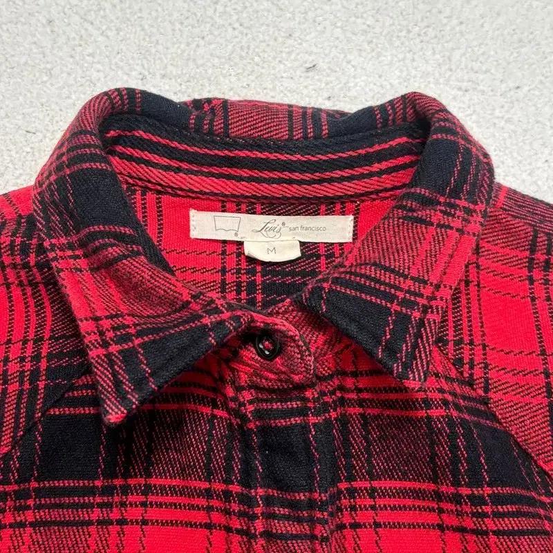 LEVI'S 폴란넬 체크 웨스턴 셔츠 레드 M 5
